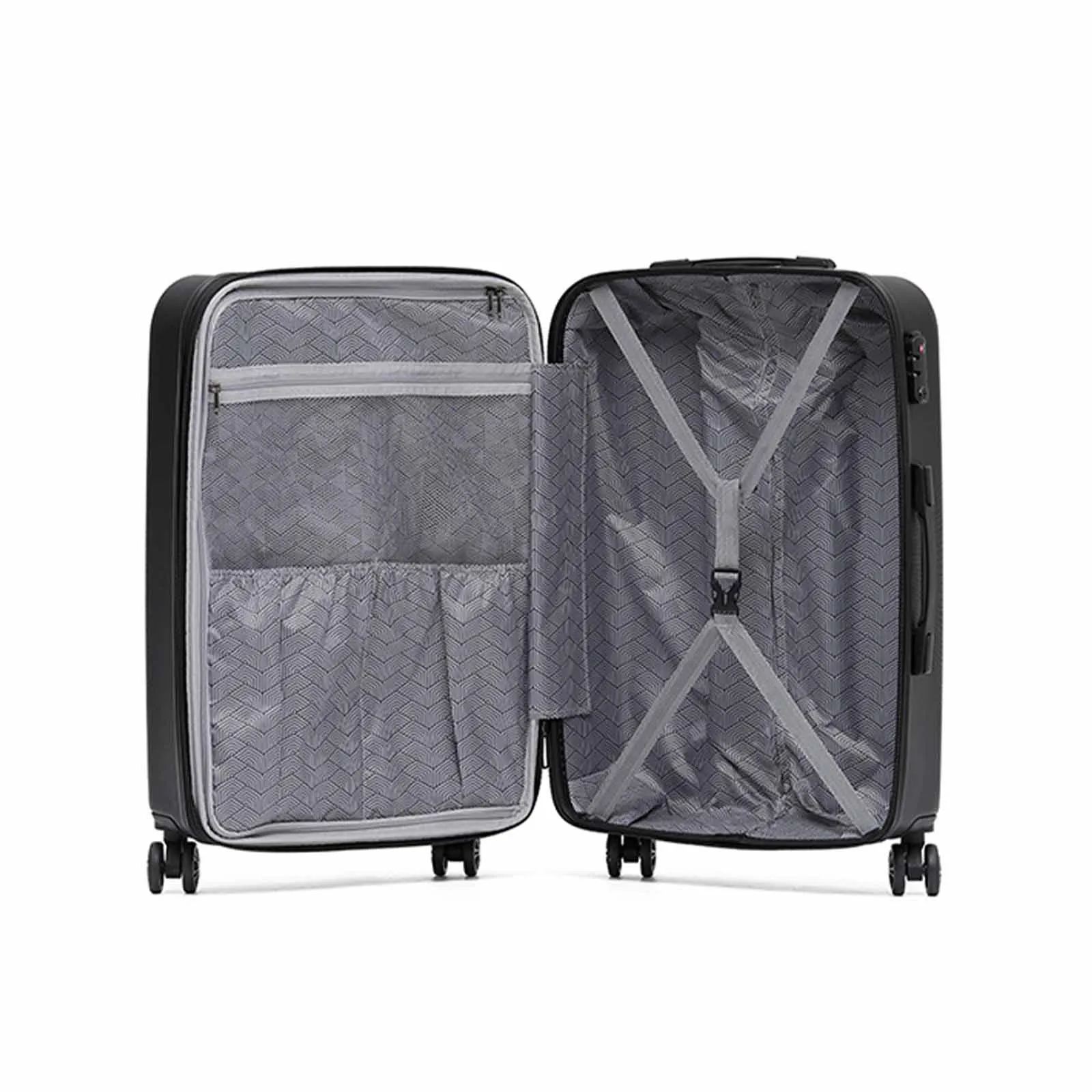 Venice 25 Inch Medium Suitcase Black