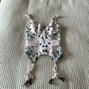 Victoria’s Secret Corset Bra Black White Pink Costume 34B