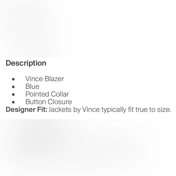 VINCE designer blazer