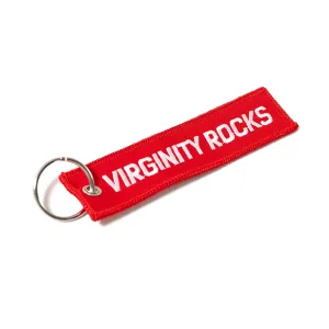 Virginity Rocks Red Flight Tag