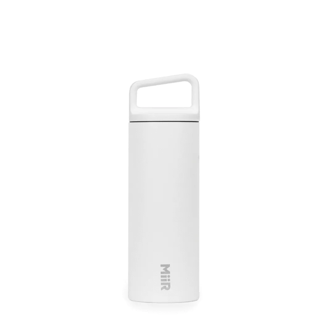 Water bottle, Wide, White, 20oz