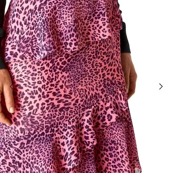 **** Whistles Wild Cat Print Skirt (R)