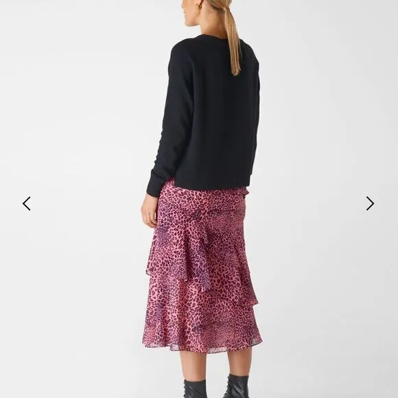 **** Whistles Wild Cat Print Skirt (R)