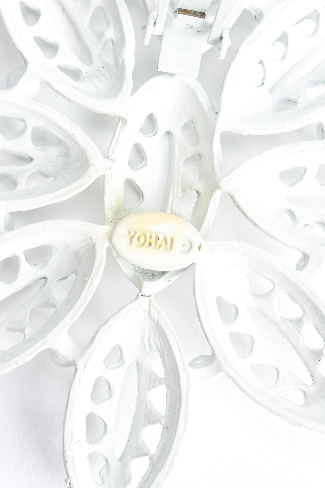 White Flower Fringe Earring