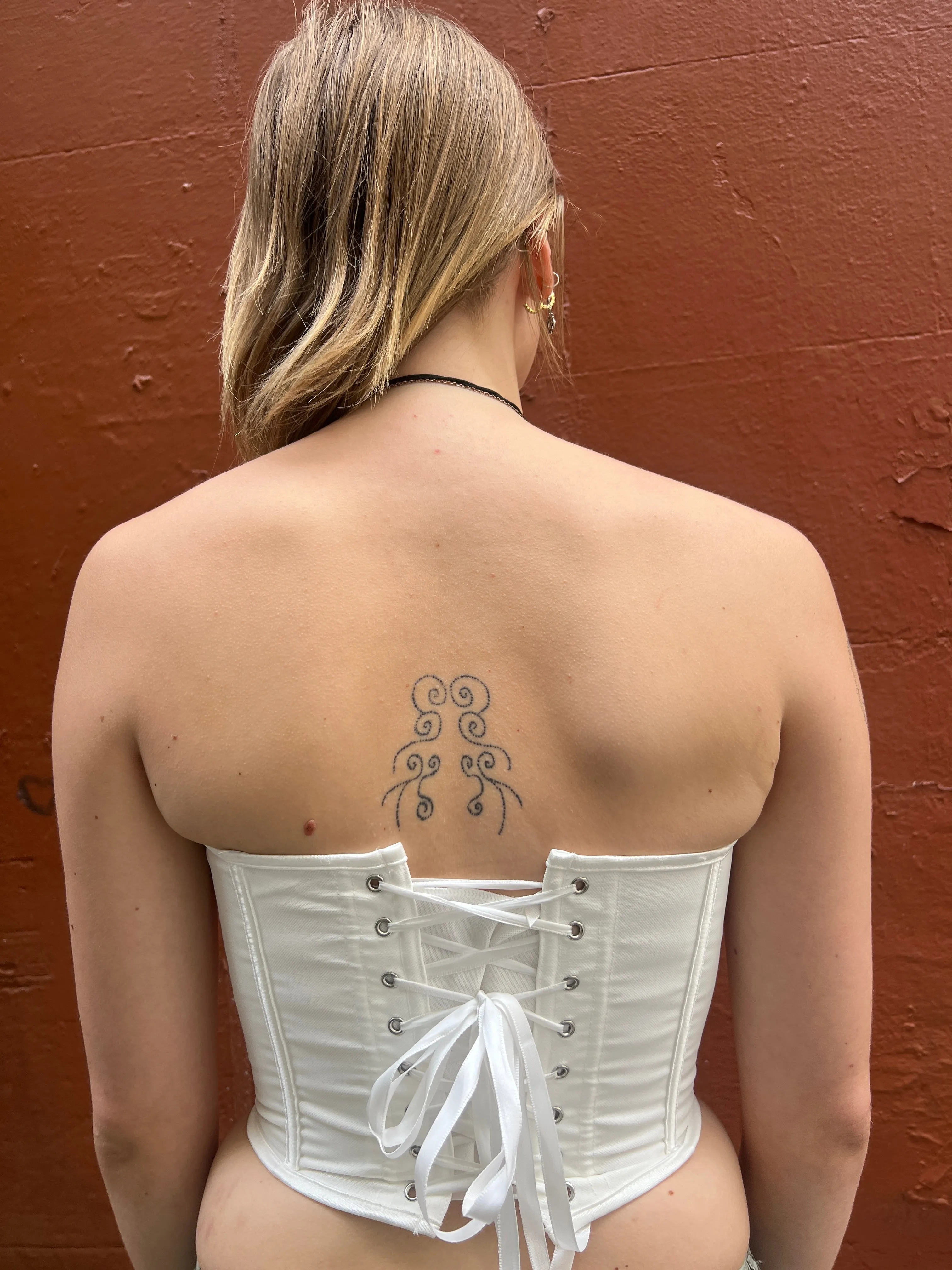 White Heart Shaped Corset