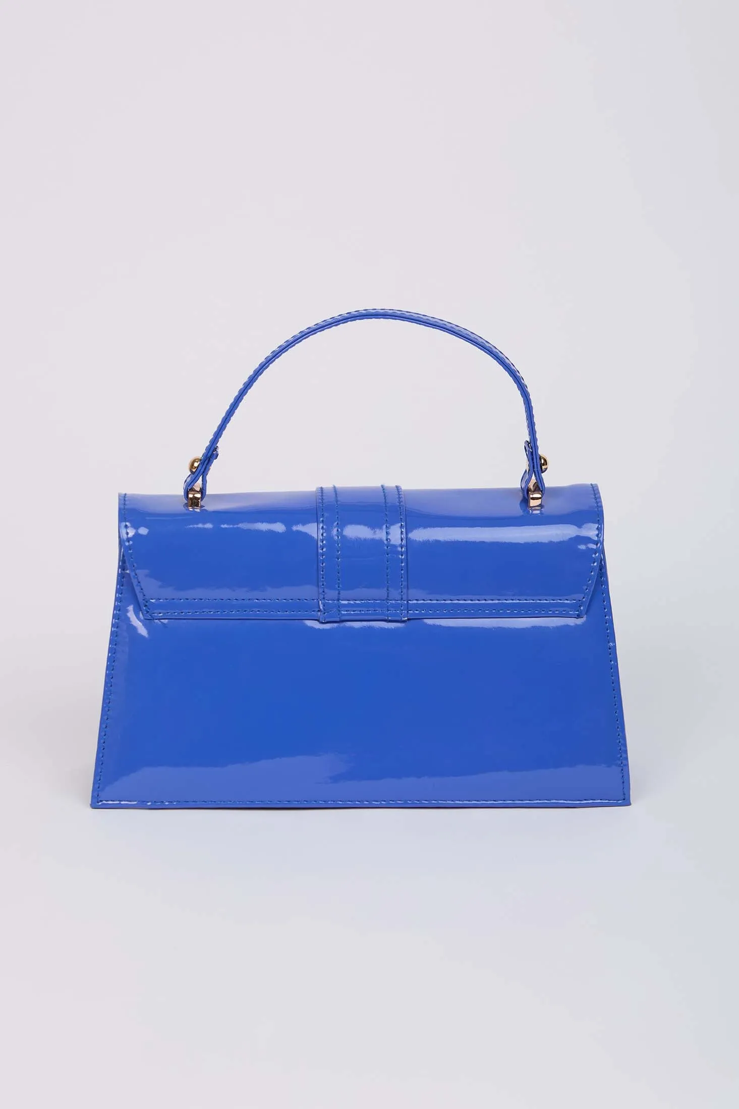 Women Bag Faux Leather Blue