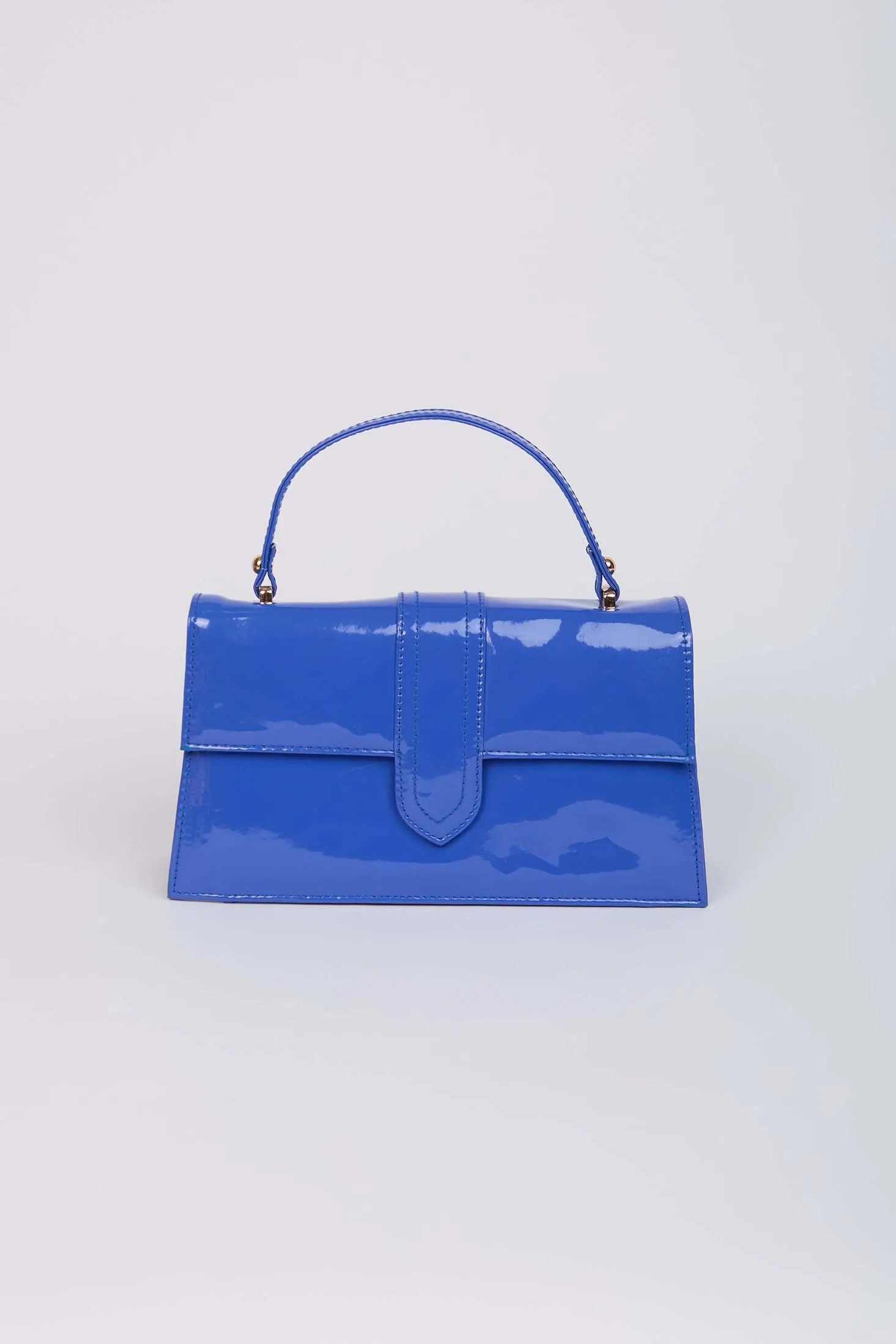 Women Bag Faux Leather Blue