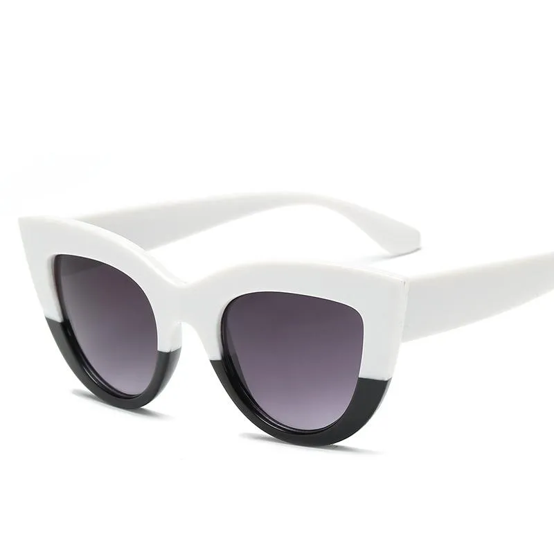 Womens Large Oversized Retro Vintage Cat Eye Sunglasses