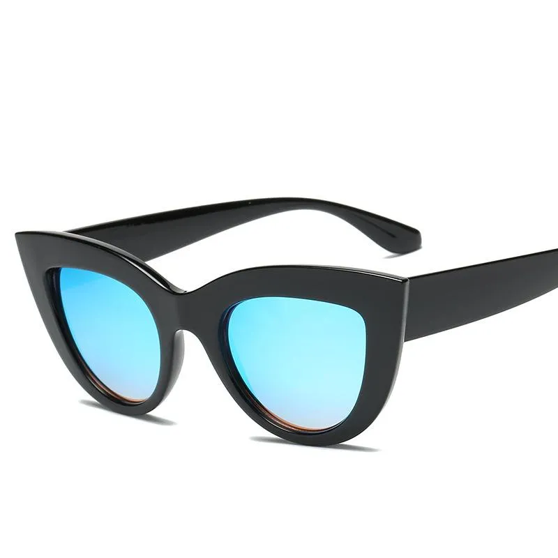 Womens Large Oversized Retro Vintage Cat Eye Sunglasses
