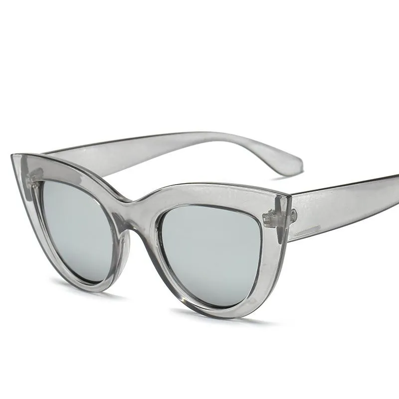 Womens Large Oversized Retro Vintage Cat Eye Sunglasses