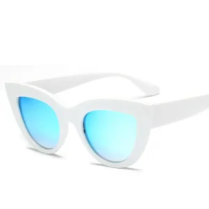 Womens Large Oversized Retro Vintage Cat Eye Sunglasses