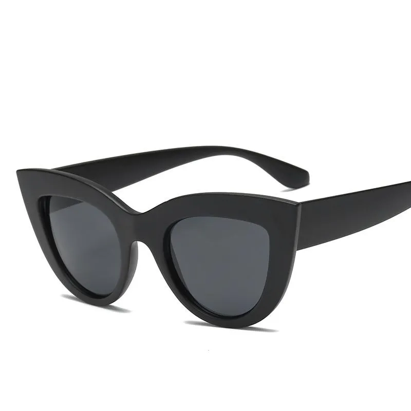 Womens Large Oversized Retro Vintage Cat Eye Sunglasses