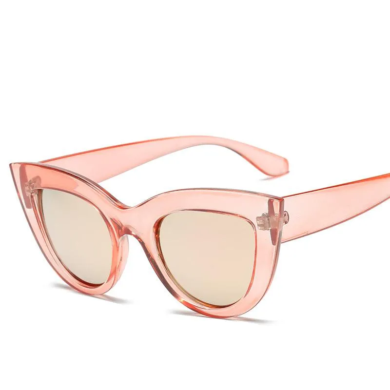 Womens Large Oversized Retro Vintage Cat Eye Sunglasses