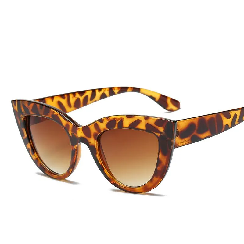Womens Large Oversized Retro Vintage Cat Eye Sunglasses
