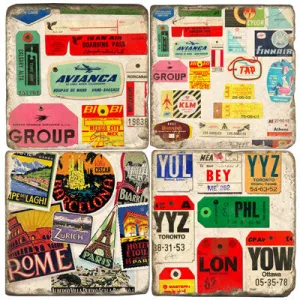 World Travel Drink Coasters