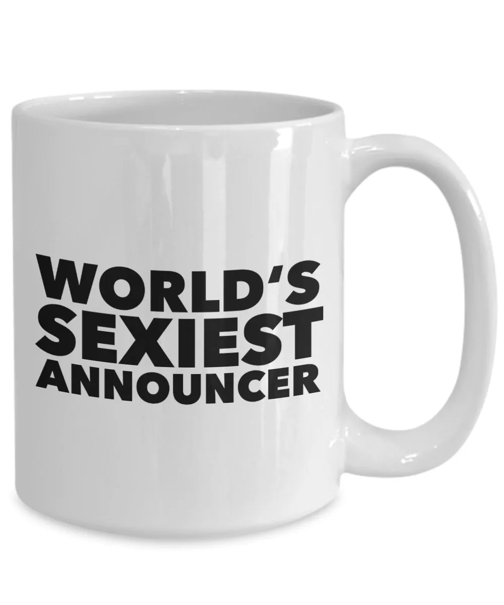 World's Sexiest Announcer Mug Gift Ceramic Coffee Cup