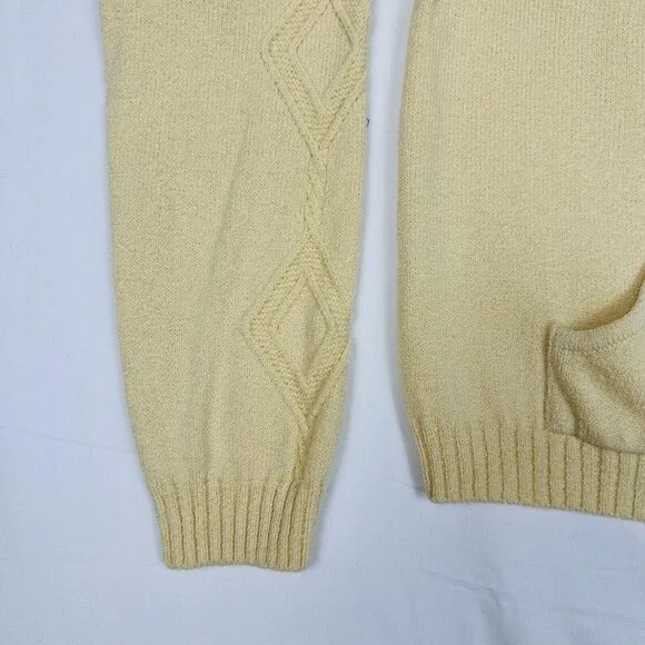 Y2K St John Sport Sz M Cardigan Tank Set Top Twin Cream Quiet Luxury Wool Blend‎