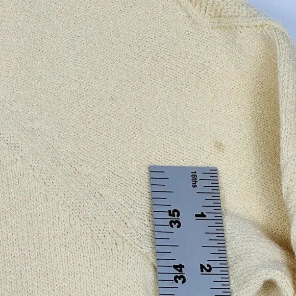 Y2K St John Sport Sz M Cardigan Tank Set Top Twin Cream Quiet Luxury Wool Blend‎